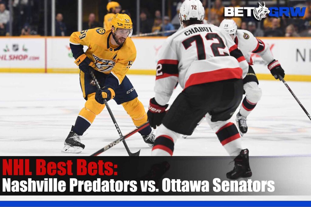Nashville Predators vs Ottawa Senators 01-09-2023 NHL Odds, Picks and Predictions
