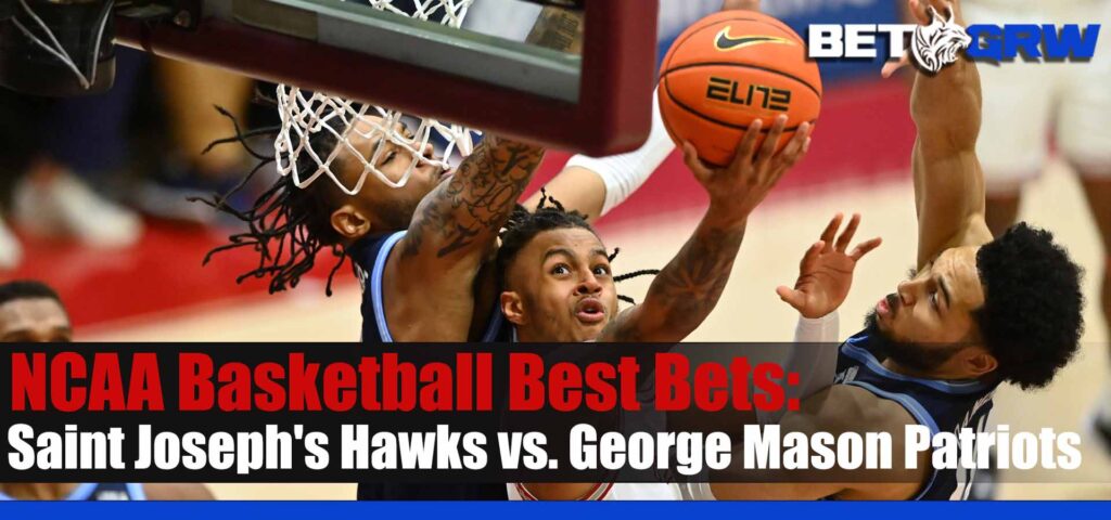 Saint Joseph's Hawks vs George Mason Patriots 1-29-23 NCAA Basketball Odds, Bets and Prediction