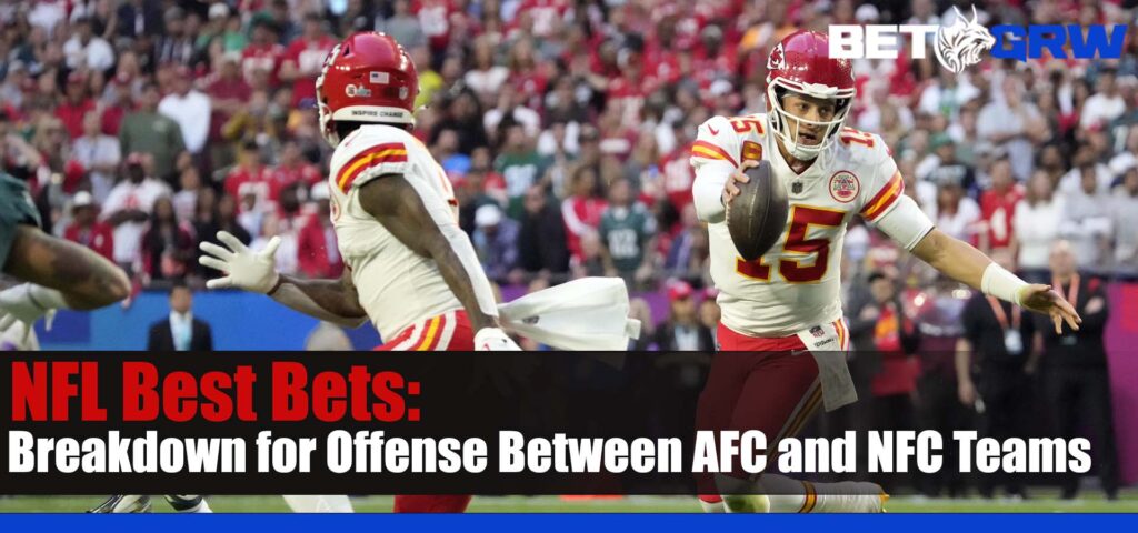 Position-by-Position Breakdown for Offense between AFC and NFC Teams: Quarterback Advantage Significant; Tight Races at Skill Positions