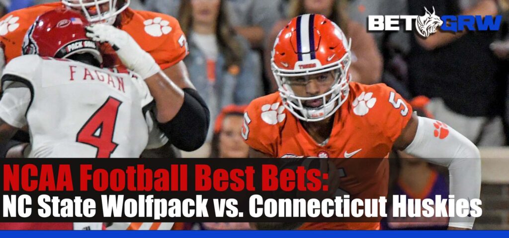 NC State Wolfpack vs. Connecticut Huskies 8-31-23 NCAAF Prediction, Odds, and Tips