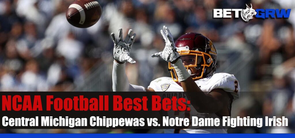 Central Michigan Chippewas vs. Notre Dame Fighting Irish 9-16-23 NCAAF Prediction, Best Picks, and Odds-