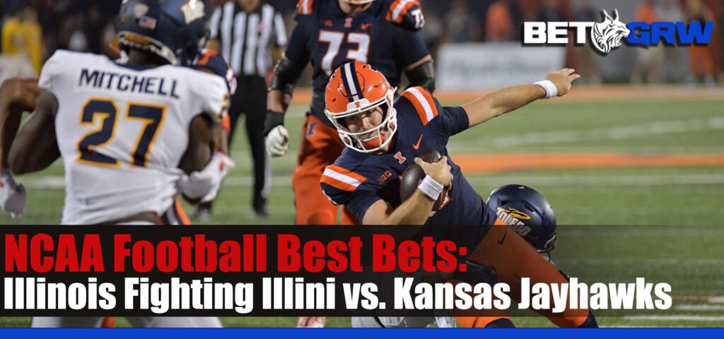 Illinois Fighting Illini vs. Kansas Jayhawks 9-8-23 NCAAF Prediction, Odds, and Tips