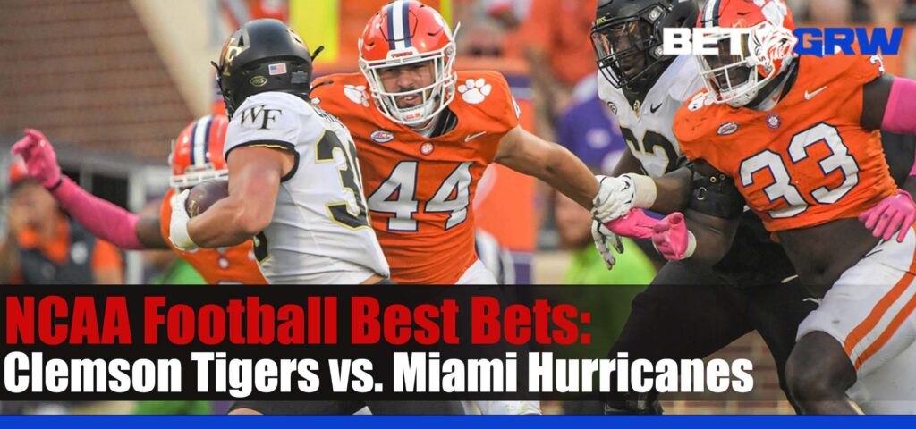 Clemson Tigers vs. Miami Hurricanes 10-21-23 NCAAF Week 8 Analysis, Best Picks, and Odds