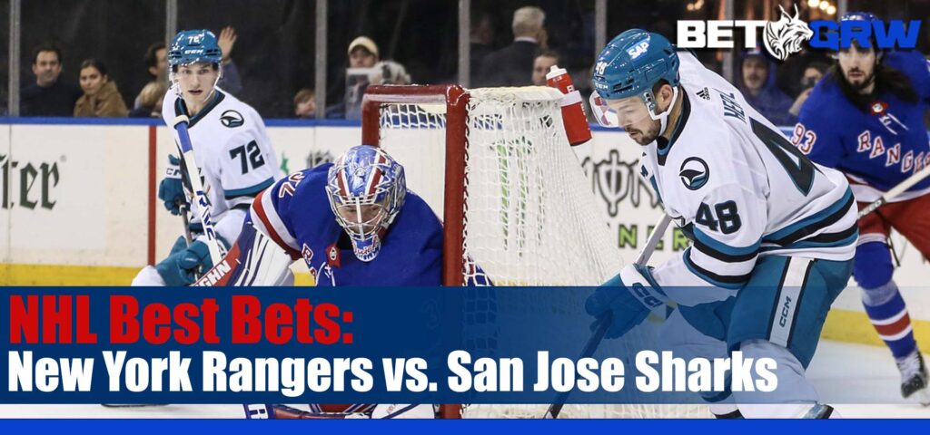 New York Rangers vs. San Jose Sharks NHL Betting Picks and Prediction for Tuesday, January 23, 2024